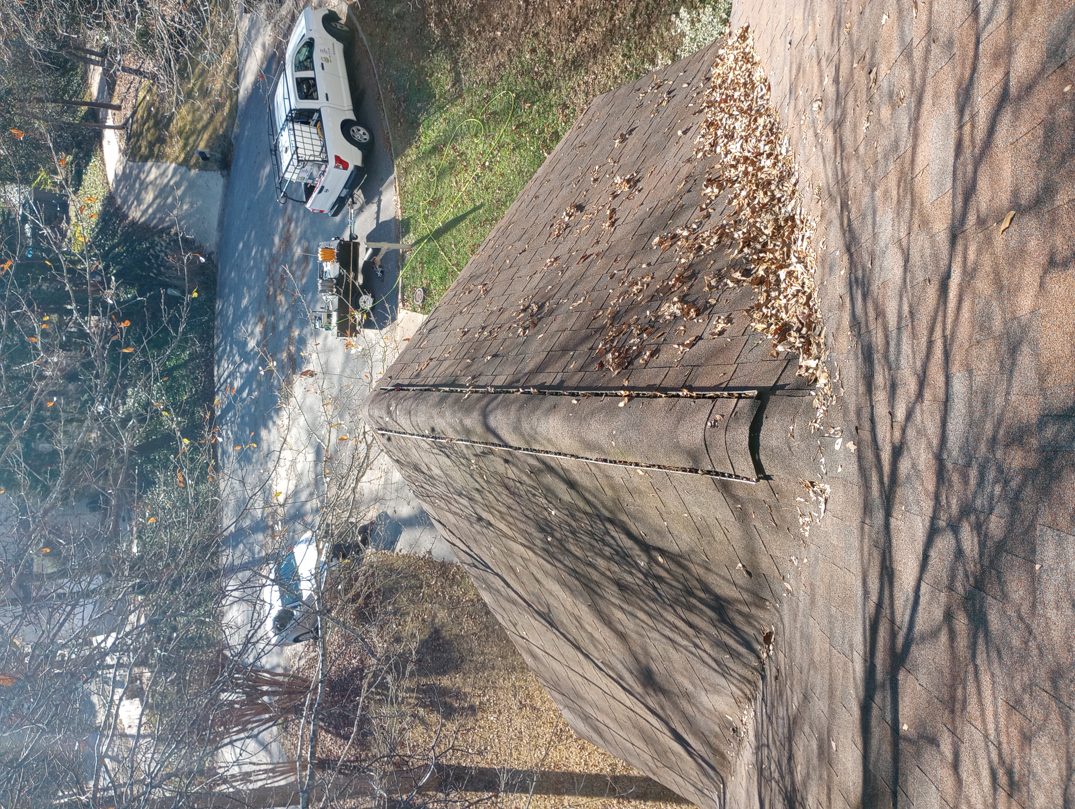 Gutter Cleaning in Simpsonville, South Carolina - Lots of roof debris! Thumbnail